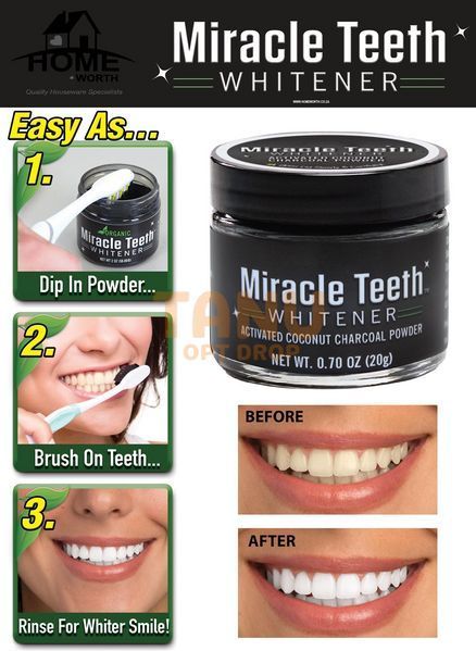 Відбілювач зубів Miracle Teeth Whitener | чорна зубна паста (237) 06k05p031 фото