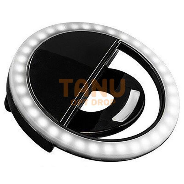 Світлодіодне селф-кільце на телефон Selfie Ring Light Чорний(В) 11k02p013v3 фото