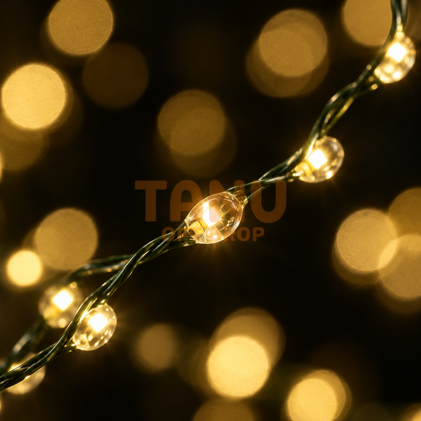 Гирлянда "Роса" 60 м 600 LED с USB и пультом ДУ,зеленая проволока Теплый белый свет (ARSH/LU989) 12k01p221v1 фото