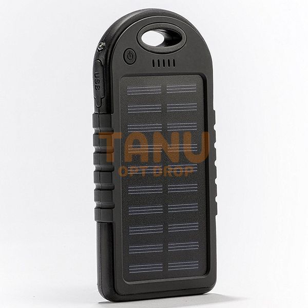 УМБ Power Bank ViaKing DDES500 Солнечная панель и LED-фонарь 5 000 mAh Черный (H-11) 11k12p007 фото