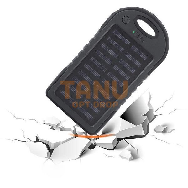 УМБ Power Bank ViaKing DDES500 Солнечная панель и LED-фонарь 5 000 mAh Черный (H-11) 11k12p007 фото