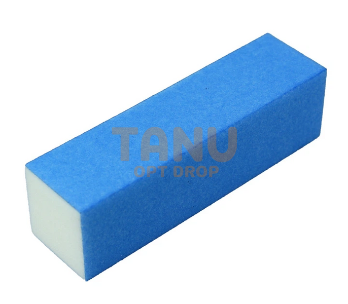 Баф для нігтів, 4-сторонній (Синій) 10шт 07k05p132v4 фото