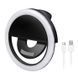 Світлодіодне селф-кільце на телефон Selfie Ring Light Чорний(В) 11k02p013v3 фото 2