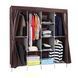 Складной тканевый шкаф для одежды Storage Wardrobe 88165 на 4 секции Коричневый/N-2 01k04p167v5 фото 2