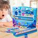 Детский канцелярский школьный набор с футляром Stationery Set Animal World 6 в 1 8002 Синий (SD) 03k05p264v1 фото 1