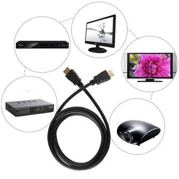 Кабель відео HDMI - HDMI 3 м, Чорний 11k06p022 фото