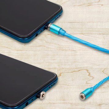 Кабель магнитный светящийся X-Cable Metal Magnetic Cable 360 Type-C 11k02p003 фото