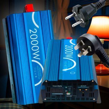 Инвертор 06-11 преобразователь напряжения чистый синус Pure Sine Wave Inverter 12V-220V 2000W (LUX) голубой 04k06p019v2 фото