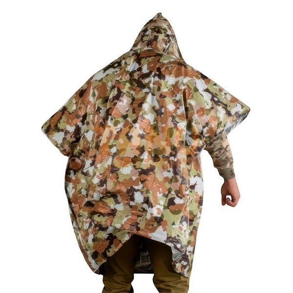 Вологозахисний пончо Emergency Sleeping Bag з мішком 97 см Мультикам 02k02p124v1 фото