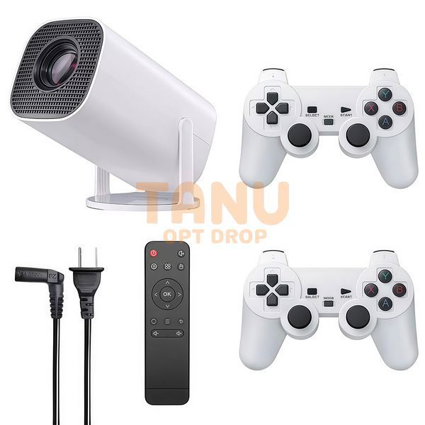 Смарт проектор M300 MAX с 2 джойстиками для домашнего кинотеатра и игр 11k10p078v1 фото
