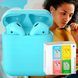 Бездротові bluetooth TWS навушники з мікрофоном HBQ InPods 12 Блакитні 11k01p009v2 фото 1