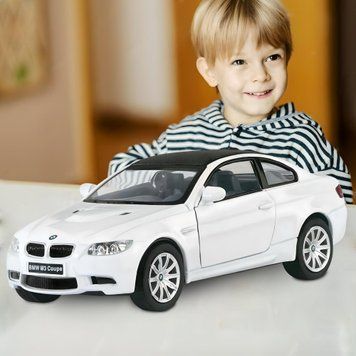 Коллекционная инерционная металлическая модель машины Kinsmart BMW M3 Coupe 1:36 KT5348W Белый (IGR24) 03k10p376v4 фото
