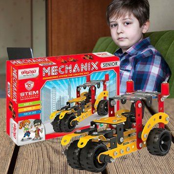 Металлический конструктор, развивающий "MECHANIX" SENIOR (202 элм./21 моделей)/09004/SB 03k23p013 фото