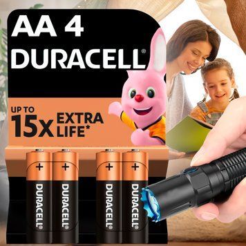 Пальчиковые батарейки Duracell PLUS Alkaline AA (LR06) MN1500 4 шт 11k12p113s2 фото