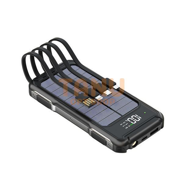 УМБ Power Bank ViaKing 20000 mAh солнечная панель Черный (H-6) 11k12p003v3 фото