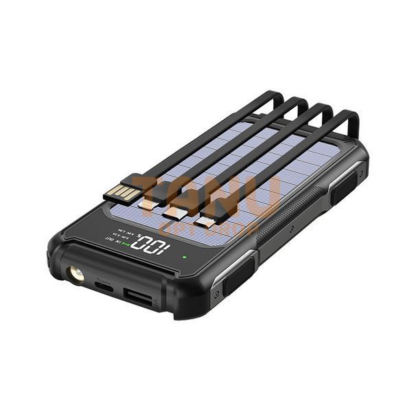 УМБ Power Bank ViaKing 20000 mAh солнечная панель Черный (H-6) 11k12p003v3 фото