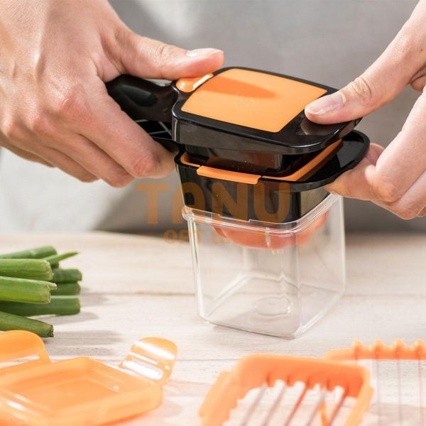 Овочерізка з контейнером Nicer Dicer Quick помаранчева (В) 10k13p005 фото