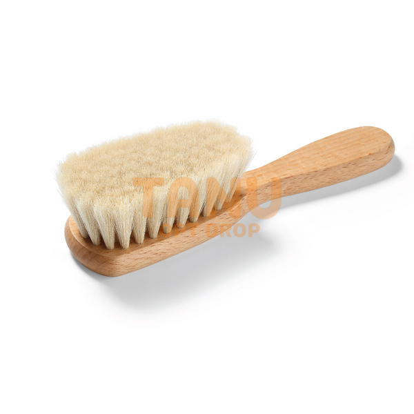 Дитяча щітка для волосся BabyOno 799, дерев'яна ручка, натуральна м'яка щетина (SB) 03k17p426 фото