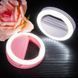 Світлодіодне селф-кільце на телефон на батарейках Selfie Ring Light Рожевий (В) 11k02p013v2 фото 2