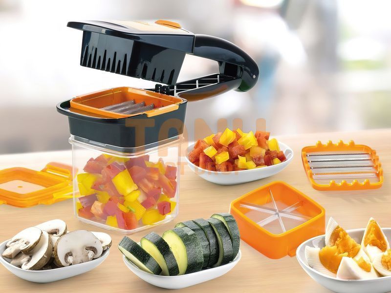 Овочерізка з контейнером Nicer Dicer Quick помаранчева (В) 10k13p005 фото
