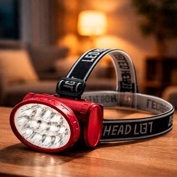 Налобний пораттивний акумуляторний світлодіодний ліхтар YJ 1898 Lantern Червоний (YAB) 02k03p286 фото