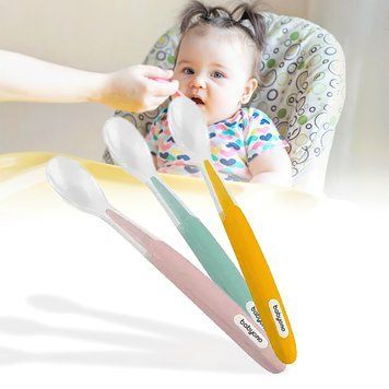 Ложечка дитяча вузька (силіконова) для годування "BabyOno" 1069 (SB) 03k17p323 фото
