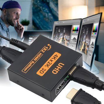 Активный HDMI разветвитель на 2 порта UHD, двунаправленный видео сплиттер, 4K, 2K, 3D, 1080Р (206) 11k02p216 фото