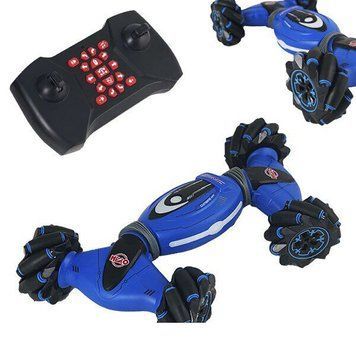 Машинка Stunt Car з керуванням жестом руки + пульт д/y Double-Sided Stunt Car Синя 03k10p113v1 фото
