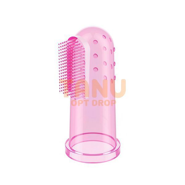 Зубна щітка з масажем ясен для немовлят рожева BabyOno (SB) 723/03 03k17p249v2 фото