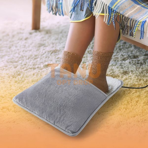 М'яка плюшева електрична грілка Feet Warmer для ніг з живленням від USB до 60&deg;С (30&times;30см) (626) 06k01p172 фото