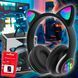 Бездротові портативні bluetooth TWS навушники з котячими вушками Cat STN-28 + SD карта пам'яті 64 Гб Чорні 11k01p117v2 фото 1