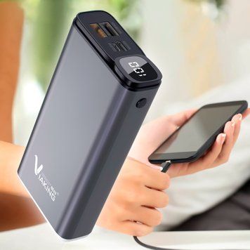 УМБ Power Bank ViaKing XGB007 з індикатором заряду 50000 mAh Сірий (H-9) 11k12p009 фото