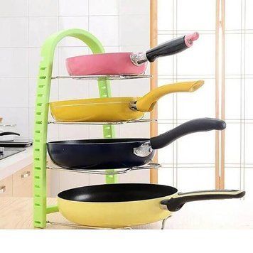 Стойка для сковородок Frying Pan Rack Color №B52 зеленая 10k10p041 фото