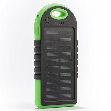 УМБ Power Bank ViaKing DDES500 Солнечная панель и LED-фонарь 5 000 mAh Зеленый (H-11) 11k12p007v3 фото