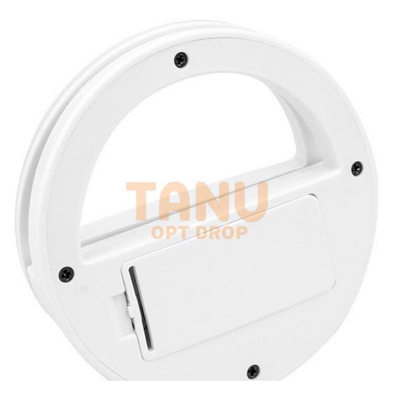 Світлодіодне селфі-кільце на телефон на батарейках Selfie Ring Light Білий (В) 11k02p013v4 фото