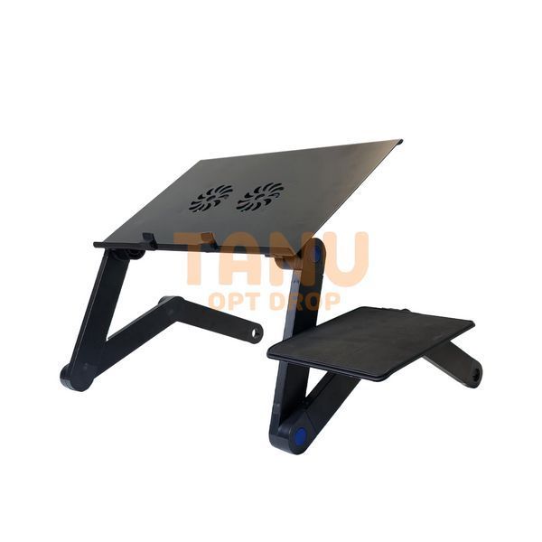 Столик для ноутбука/Два вентилятора охолодження Laptop Table T8 Підставка з активним охолодженням кулер (218) 11k04p002 фото