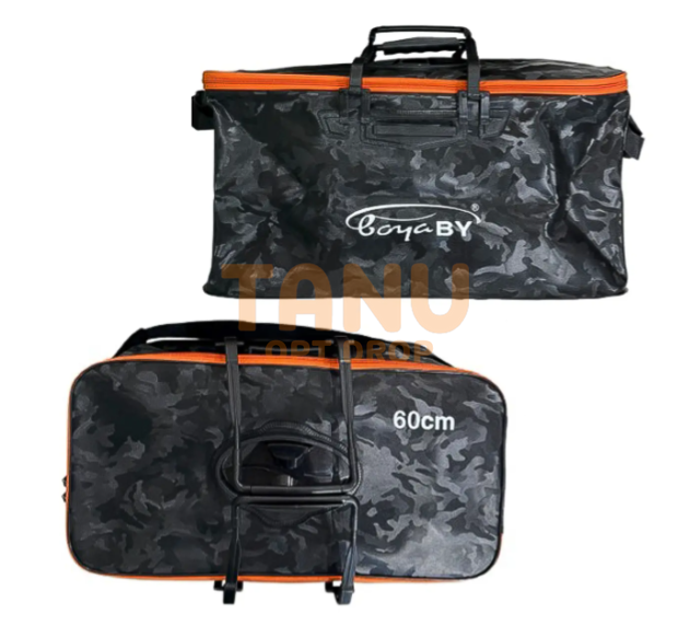 Сумка для риболовлі boyaBY ПВХ 60 см Камуфляж графітовий /988 02k04p558v2 фото