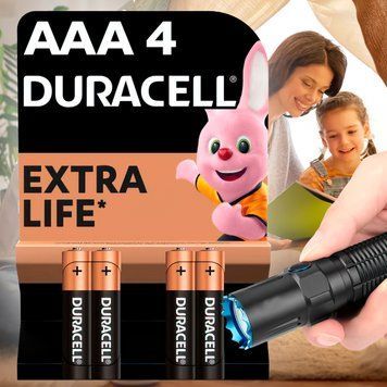 Мизинчиковые Батарейки PLUS Duracell Alkaline AAA LR03 MN2400 4 шт 11k12p114s2 фото