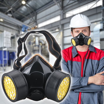 Респиратор GM305 (полумаска), с двойным фильтрующим элементом (JanS) 14k03p017 фото