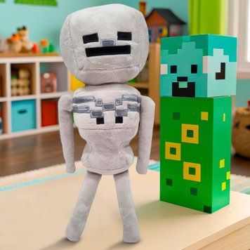 Дитяча м'яка іграшка-брелок фігурка з гри Minecraft Скелет (AX) 03k01p172v3 фото