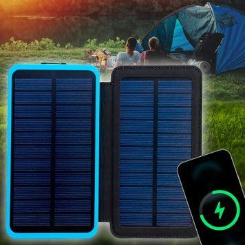 УМБ Power bank ViaKing 10000 Сонячна панель Синій (H-10) 11k12p002v4 фото