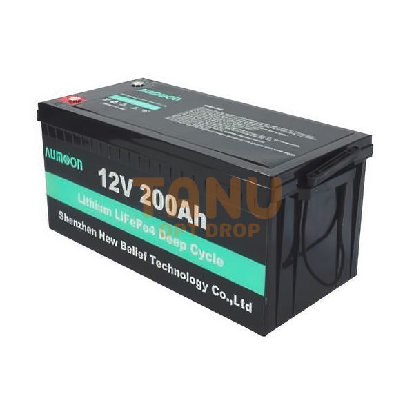 Литий-железо-фосфатный аккумулятор AUMOON LiFePO4 12,8V-200Ah (2,56 КВт) BMS, Bluetoouth для ИБП (OX) 11k12p269v5 фото