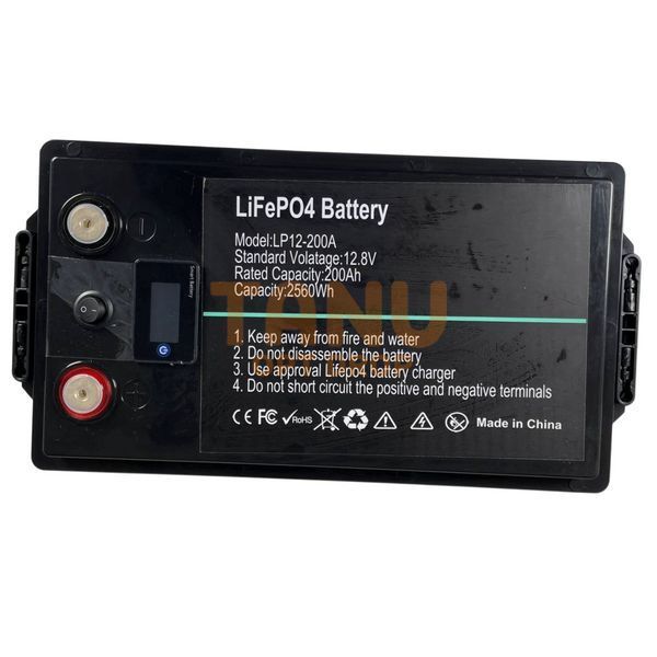 Литий-железо-фосфатный аккумулятор AUMOON LiFePO4 12,8V-200Ah (2,56 КВт) BMS, Bluetoouth для ИБП (OX) 11k12p269v5 фото
