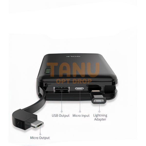 Портативная Зарядка Power Bank GOLF G73 Plus 10000mAh (206) 11k12p077 фото