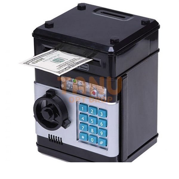 Электронная копилка с кодовым замком Mony Safe Черно-серая 03k05p081v2 фото