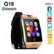 Розумні годинник Smart Watch Q18 чорні з золотом 11k08p010v2 фото 2