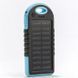 УМБ Power Bank ViaKing DDES500 Солнечная панель и LED-фонарь 5 000 mAh Синий (H-11) 11k12p007v4 фото 1