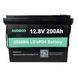 Литий-железо-фосфатный аккумулятор AUMOON LiFePO4 12,8V-200Ah (2,56 КВт) BMS, Bluetoouth для ИБП (OX) 11k12p269v5 фото 3