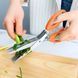 Кухонні ножиці для швидкого нарізування зелені Herb Scissors 5 гострих лез Помаранчеві (В) 10k03p084v2 фото 1