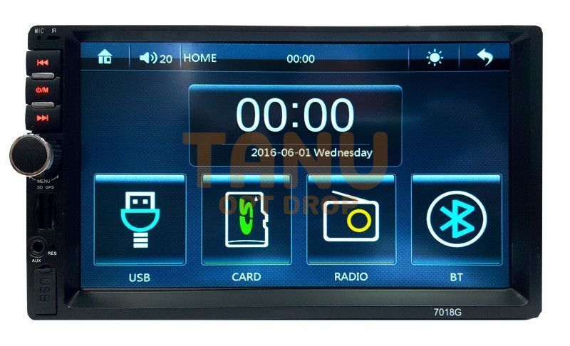 Автомагнітола 2DIN 7018 + GPS 04k05p015 фото